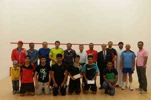 يوسف جمال بطلاً للاسكواش المفتوحة وأحمد عباس وصيفاً