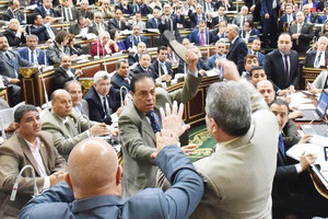 حرمان النائب المصري في واقعة الحذاء من حضور الجلسات لنهاية دور الانعقاد