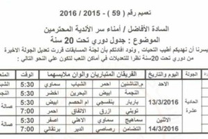 اتحاد اليد يعدل جدول مباريات آخر جولات دوري الشباب