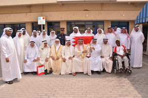 أهالي المحرق يحتفلون بتحقيق فريق الكرة كأس الملك