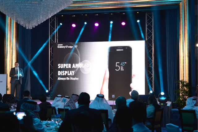 					     من حفل إطلاق هواتف «سامسونج الذكية S7» و «Galaxy S7 Edge» - تصوير : أحمد آل حيدر
