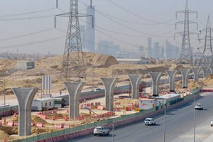 إنجاز 55% من أعمدة جسور «قطار الرياض»