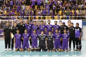 شاهد صور انتصار داركليب على النصر في النهائي الأول لدوري الطائرة