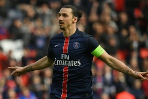 ثنائية ابراهيموفيتش تقود سان جيرمان لفوز ساحق على كاين