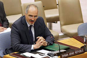  الجعفري رئيس وفد الحكومة السورية يقول إنه بعث رسائل لمجلس الأمن بعد تصريحات إسرائيلية استفزازية عن مرتفعات الجولان