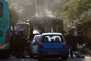 15 جريحا على الاقل بهجوم استهدف حافلة في القدس