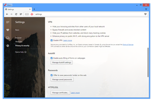 'Opera' تدمج خدمة 'VPN' مجانية ومفتوحة في نسخة المطورين من متصفحها