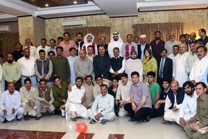 رئيس الاتحاد الآسيوي للصحافة الرياضية يدشن مقر الأمانة العامة بمدينة بيشاور