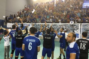 النصر يؤجل حسم دوري الطائرة إلى الفاصلة بالفوز على داركليب في المباراة الثانية