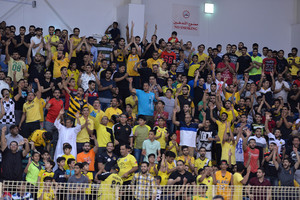 اتحاد السلة: جماهير الأهلي في المدرج الكبير بصالة السلة