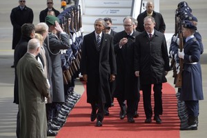 أوباما يصل مدينة هانوفر الألمانية