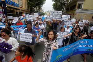 مظاهرات نادرة في فيتنام بسبب نفوق غامض للأسماك