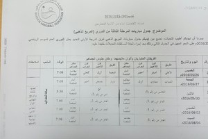 اتحاد اليد يصدر جدول المربع الذهبي للدوري