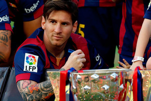 رسالة ليونيل ميسي بعد الفوز بالليغا