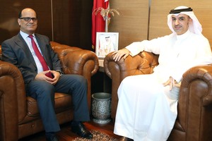 الجودر يستقبل السفير التونسي ويؤكد أهمية التعاون الشبابي والرياضي بين البلدين