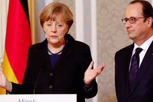 هولاند وميركل يحييان ذكرى مئة عام على معركة فيردان في الحرب العالمية الأولى