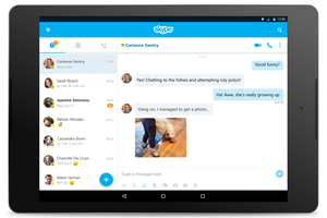 'سكايب' تجلب تصميم Material Design إلى حواسب أندرويد اللوحية