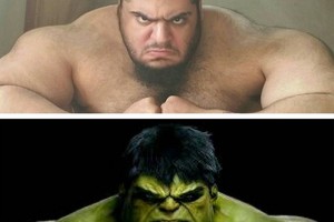 بالصور... 'هالك إيران': تطوع للذهاب إلى سوريا... ومنزعجٌ من شائعات انتمائه لـ 'داعش'