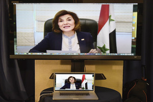 بثينة شعبان دخلت واشنطن.. صوتاً وصورة