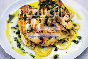 ﻿دجاج مُتبل بالأعشاب