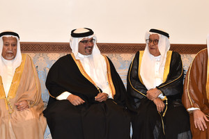 بالصور... ولي العهد يزور مجلس عائلة الجلاهمة  