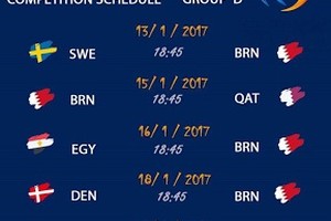 إصدار جدول مباريات منتخب اليد في كأس العالم