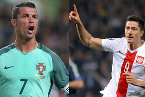 ليفاندوفسكي ورونالدو يهيمنان على مباراة بولندا والبرتغال في اليورو