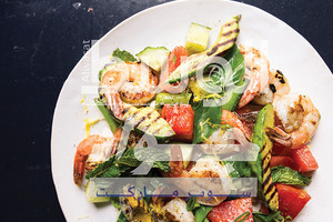 ﻿سلطة الروبيان مع الأفوكادو