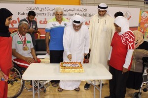 رياضة ذوي الإعاقة يقيم نشاط رياضي للاعبيه وغبقته الرمضانية