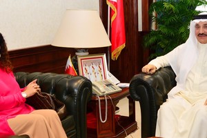 حميدان يستقبل خبيرة لجنة حقوق الطفل التابعة للأمم المتحدة