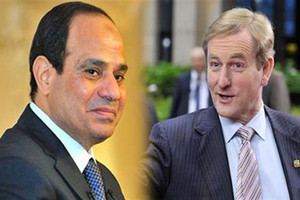 الرئيس المصري يتلقى اتصالا هاتفيا من رئيس وزراء ايرلندا
