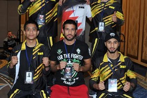 بالصور... فريق خالد بن حمد لفنون القتال يجتاز الفحص الطبي والوزن لبطولة العالم