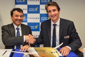 طيران الخليج تختار 'تاليس أفانت' لأنظمة الترفيه الجوي