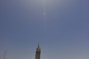 تعامد الشمس ظهر اليوم على الكعبة المشرفة