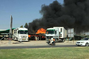 اندلاع حريق كبير في سوق خضروات وسط كربلاء بالعراق