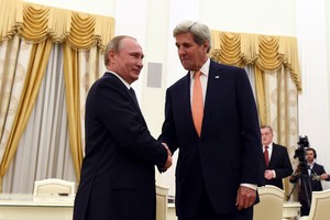 الكرملين: بوتين وكيري لم يبحثا التعاون العسكري المباشر في سورية