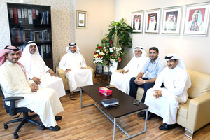 الحاج يبحث مع داركليب احتياجات النادي وصيانة المنشآت وتطوير منظومة عمله الإدارية