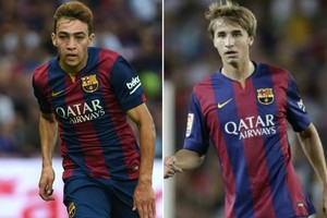 برشلونة يمدد عقدي الحدادي وسامبر