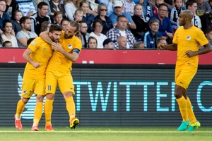 أبويل يصعق روزنبرغ بثلاثة أهداف في الوقت المحتسب بدل الضائع