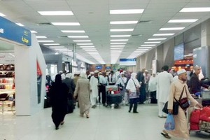 11 ألف حاج وصلوا مطار الملك عبدالعزيز على متن 67 رحلة طيران
