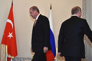 بالصور... بوتين يشدد على الرغبة في 'إعادة الحوار' لدى استقباله اردوغان في روسيا