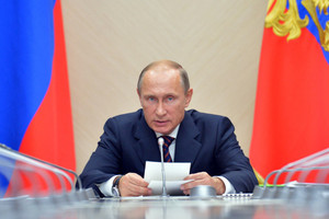 فلاديمير بوتين في القرم بعد تصاعد التوتر مع اوكرانيا