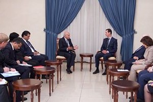 خلال لقائه بالاسد... وزير هندي يؤكد ضرورة التعاون مع سورية فى مكافحة الارهاب