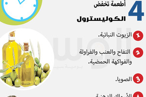 دقيقة من أجلك... 4 أطعمة تخفض الكوليسترول... تعرف عليها