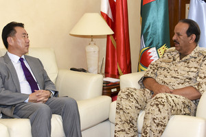 القائد العام يستقبل سفير كوريا الجنوبية بمناسبة تعيينه سفيراً لبلاده في البحرين