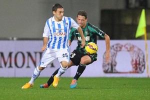 اعتبار ساسولو الإيطالي خاسرا بثلاثية أمام بيسكارا لإشراكه لاعبا غير مسجل