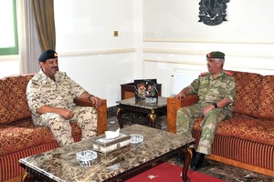 القائد العام ورئيس الحرس الوطني يبحثان التعاون والتنسيق المشترك