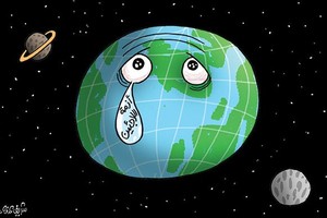 كاريكاتير 'الاتحاد' الإماراتية: العالم يبكي 'اللاجئين'