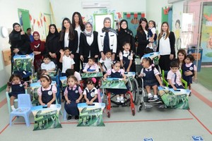 لجنة المرأة بـ'جيبك' تزور أطفال مركز البحرين للحراك الدولي