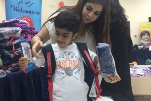 'روتاري السلمانية' يتبرع بحقائب مدرسية لأطفال 'السنابل الخيرية'